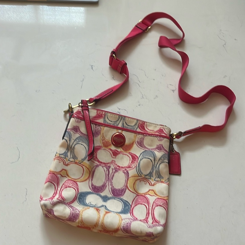 Coach colorful crossbody